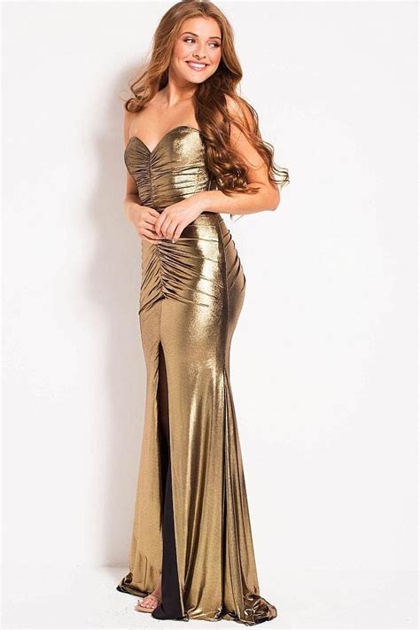 metallic gold evening fabrics|evening gowns with gold.